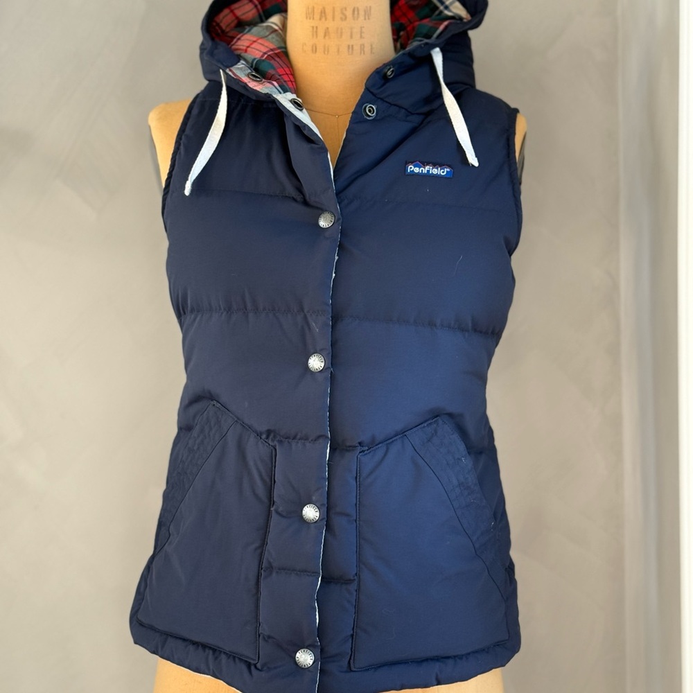 Penfield Women's Dark Blue Hooded Vest